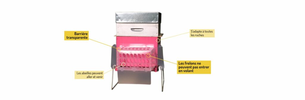 Muselière anti frelon à pattes jaunes